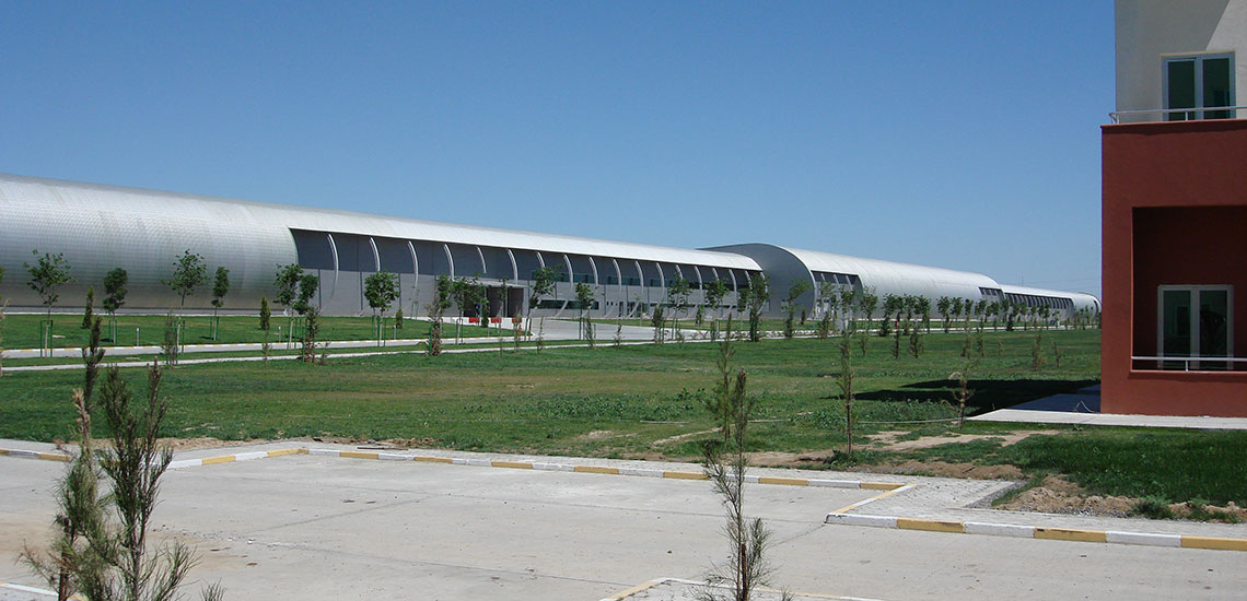 Asghabat Textile Complex, Factory Building